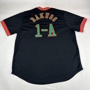 My Hero Academia Bakugo Jersey Adult XL Black Embroidered 1-A UA High Anime Top